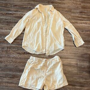 Aritzia Wilfred Free cotton gauze set